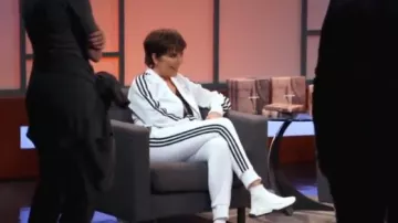 Balenciaga White Speed Trainers worn by Kris Jenner in Keeping Up with the Kardashians Season 17 Episode 8