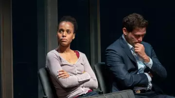 The gilet beige Kendra (Kerry Washington) in American His