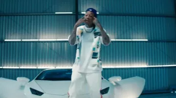 Calvin Klein Pho­to­graph Print Shirt worn by Wiz Khalifa in One Thought Away music video Asher Angel