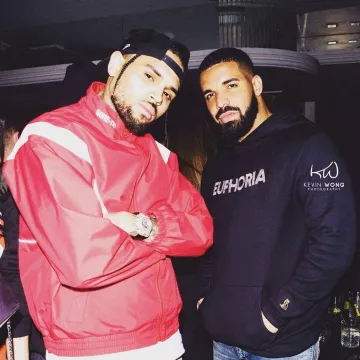 Supreme Red Gore-Tex Court Jack­et worn by Chris Brown on his Instagram account @chrisbrownofficial