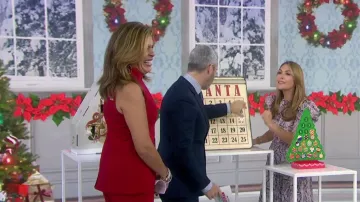 Black Halo Gardenia Two Piece Jumpsuit worn by Hoda Kotb on Today November 4, 2019