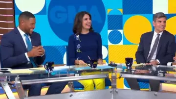 Prabal gurung Ap­plique Sweater worn by Cecilia Vega in Good Morning America November 01, 2019