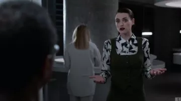 Equipment Floral Printed Blouse worn by (Katie McGrath) in Supergirl Season 05 Episode 05