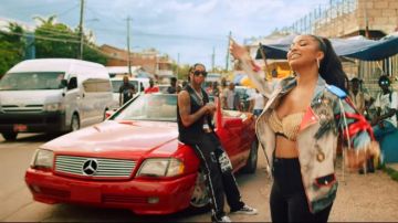 Takahiromiyashita TheSoloist. Black Dickies Edition Charles Peterson Trousers of Tyga in the music video Shenseea - Blessed (feat. Tyga) (Official Music Video)