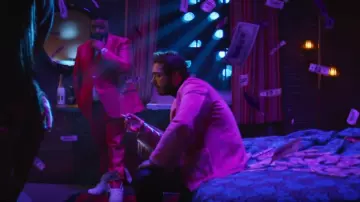 Louis Vuitton Poppies Print Windbreaker of DJ Khaled in the music video DJ  Khaled - Celebrate ft. Travis Scott, Post Malone