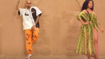 Supreme Pant worn by Chris Brown in the YouTube video Chris Brown - Wobble Up (Official Video) ft. Nicki Minaj, G-Eazy