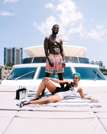Dolce & gabbana Red And White Stripe Shorts of Gucci Mane on the Instagram account @laflare1017