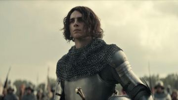 The armor of Hal (Timothée Chalamet) in The King