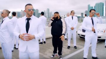 Gucci Jogging Pantalon Oversize porté par DJ Khaled dans la vidéo YouTube de DJ Khaled - Jaloux (Les Coulisses) Ft. Chris Brown, Lil Wayne & Big Sean