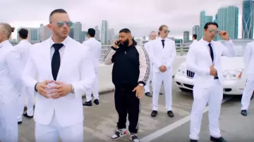 Nike Bas­kets Air Jor­dan Union worn by DJ Khaled in the YouTube video DJ Khaled - Jealous ft. Chris Brown, Lil Wayne, Big Sean (Lyrics)