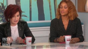 Le superbe Shad­ow Leop­ard Print Jump­suit worn by Eve on The Talk November 5, 2019