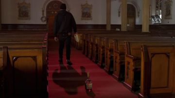 Vans Black Sk8 Hi Reissue Logo Print worn by Joyner Lucas in the YouTube video Joyner Lucas - Devil's Work (ADHD)