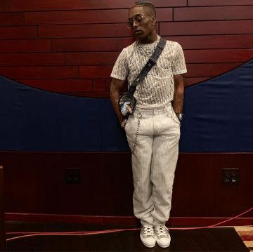 Dior Pants of Lil Uzi Vert on the Instagram account @liluzivert