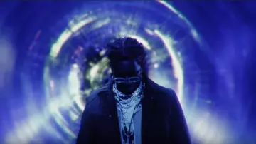 Craig Green Black Quilted worker jacket of Young Thug in the music video Gunna - Three Headed Snake ft. Young Thug [Official Video]