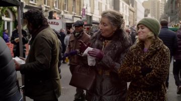 Red Italian Leather Gloves worn by Adelia (Emma Thompson) in Last Christmas