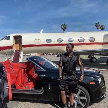 Camisa de bolos estampada Gucci Black Bi-material de Meek Mill en la cuenta de Instagram @meekmill