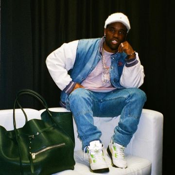 Kangol White FurFurgora Hat de A$AP Ferg en la cuenta de Instagram @asapferg