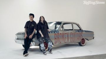 Supreme Gnarcotic x G59 Tri-Camo Pants worn by Billie Eilish in Billie Eilish and Billie Joe Armstrong Are Big Fans of Each Other | Musicians on Musicians video by RollingStone