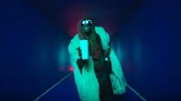 Product Gucci Ac­etate Shorts With Stripe worn by Lil Wayne in the YouTube video Kid Ink - YUSO (Official Video) ft. Lil Wayne, Saweetie