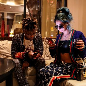 Camiseta Gucci Mouth Print de Juice Wrld en la cuenta de Instagram @juicewrld999