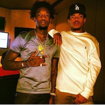 Polo Ralph Lauren White Mens Heathered Classic Fit T-Shirt of Chance The Rapper on the Instagram account @chancetherapper