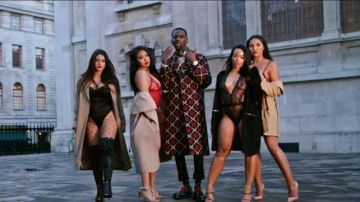 Gucci en Cuir à lacets Avec Web portées par les Jeunes Dolph dans la vidéo YouTube Young Dolph - Dieu (Vidéo Officielle)