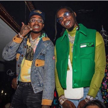 Chaleco de nylon acolchado de Prada de Offset en la cuenta de Instagram @offsetyrn