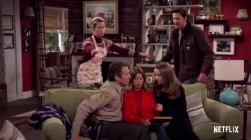 Red Trench Coat worn by Kayla (Ashley Tisdale) in Merry Happy Whatever (S01)