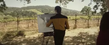 The costume of the Data carried by data Brent Spiner in Star Trek : Picard 