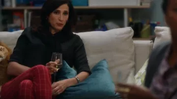 Rag & bone Red Si­mone Pants worn by Delia (Michaela Watkins) in The Unicorn Season 01 Episode 06