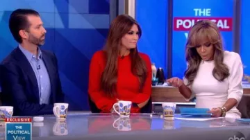 Antonio Berardi Stretch Cady Dress worn by Sunny Hostin on The View November 7, 2019