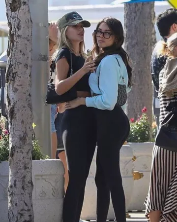 Lululemon Wunder Under Hi Rise Pants worn by Madison Beer With Isabella Jones November 7, 2019