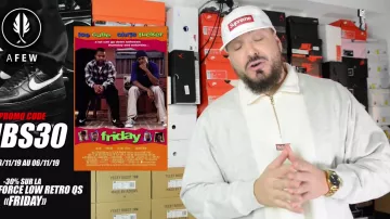 La montre en or portée par Tonton Gibs dans LES PLUS BELLES SNEAKERS DU MOIS D'OCTOBRE "TOP 10" ????