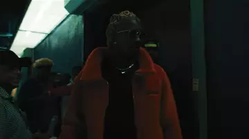 Ambush Fleece Bomber Jack­et worn by Young Thug in the YouTube video Young Thug - What's The Move ft. Lil Uzi Vert [Official Video]