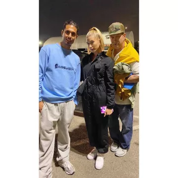 Nike Air Force 1 ’07 Sneak­er worn by Hailey Baldwin Kanye West Sunday Service November 10, 2019