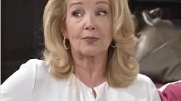 Elie tahari Pernil­la Blouse worn by Nikki Reed Newman (Melody Thomas Scott) as seen on The Young and the Restless November 8, 2019