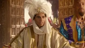 The costume of prince of Aladdin (Mena Massoud) in Aladdin