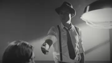 The white shirt from G-Eazy in his clip Hittin Licks