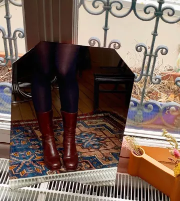 Bottines marrons portée par Eléonore Léo Jeanne sur son compte Instagram @eleonore.leojeanne