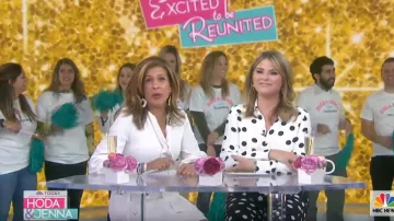 See by Chloe Tie Neck Long Sleeves A Line Dress worn by Hoda Kotb on Today November 11, 2019