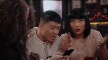 Maje Long Dress worn by Mei Lin (Poppy Liu) in Sunnyside Season 01 Episode 07