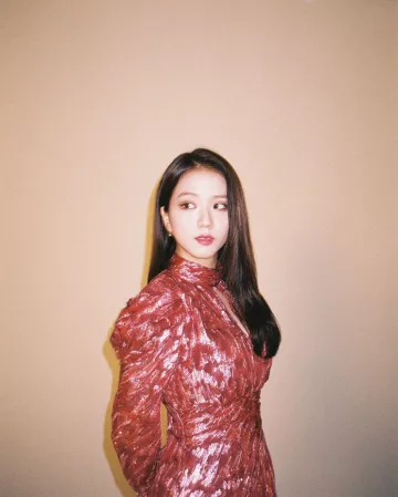 Pink dress and metallic of Jisoo account on the Instagram of @sooyaaa__