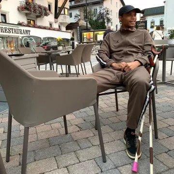 Jordan 1 Retro low x Travis Scott de Leroy Sané en la cuenta de Instagram de @leroysane19