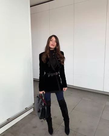 Bébé en Cuir Sac à la Journée de Chiara Nasti sur l'Instagram account @nastilove