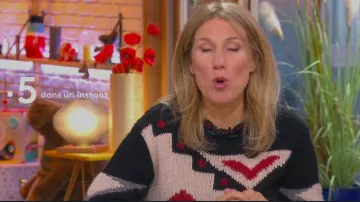 The sweater printed Agathe Lecaron in The house of the mother the 15.11.2019