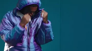 Manteau de pourpre Veste portée par Playboi Carti dans le goutte à Goutte de la musique de la vidéo de Lil Yachty