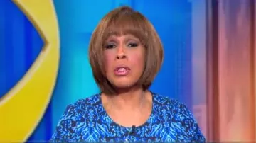 Saint Jean de la Collecte des Tons Frais de Brocart Robe en Maille porté par Gayle King sur CBS, Ce Matin, 14 novembre 2019