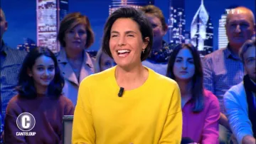 El jersey amarillo de Alessandra Sublet en C'est Canteloup