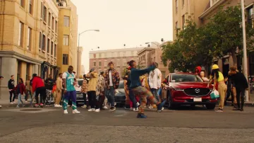 The white sneakers Nike Air Froce worn by DaBaby in DaBaby - BOP on Broadway (Hip Hop Music)