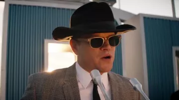 Entourage of 7 Sunglasses worn by Carroll Shelby (Matt Damon) in Ford v Ferrari